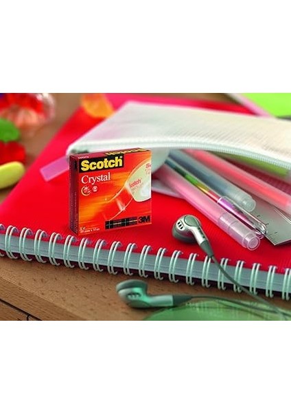 6 – 1225D Bantlık Dahil 1 Rulo Crystal Yapışkan Bant 19 mm x 15 M fırsatları