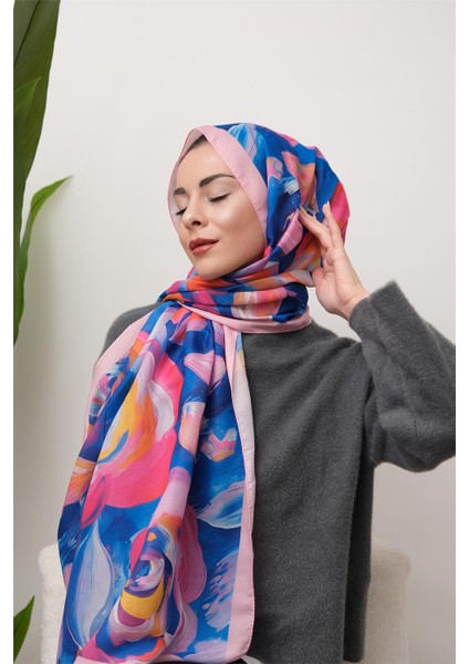 Floral Akrilik Desenli Dijital Soft Şal modelleri