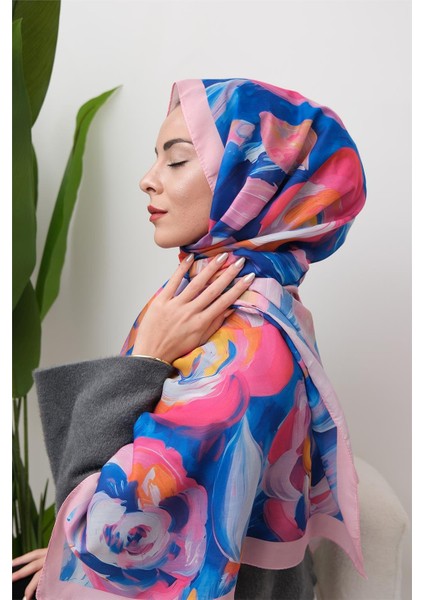 Floral Akrilik Desenli Dijital Soft Şal fırsatları