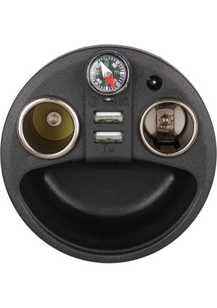 1640 12-24V Çift USB Girişli 120W 80CM Kablolu Dijital Voltaj Ekranlı 2'li Araç Çakmak Çoklayıcı modelleri