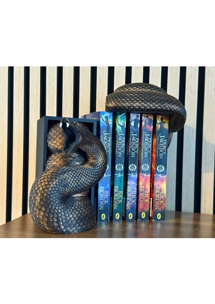 2 Parçalı Gerçek Ayrıntılara Sahip Yılan Kitap Tutucu Kitap Tutucu Book Nook Taş Döküm Ağır Ürün fiyatları