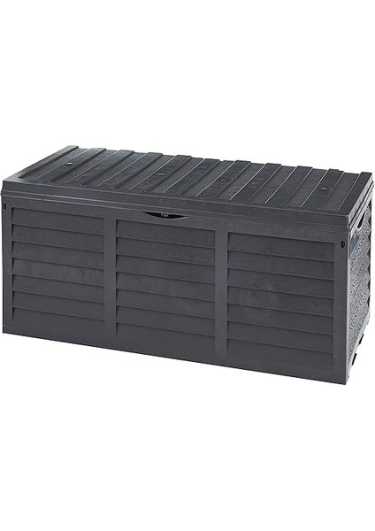 Bsa1 Bahçe Depolama Sandığı, Tekerlekli 320 Lt Ahşap Desenli Antrasit fiyatları