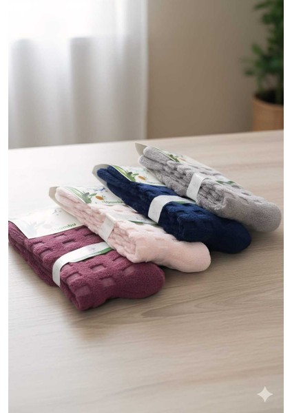 Bambu Çorap Yıkamalı Dış Havlu Görünümlü (%90 Bambu)