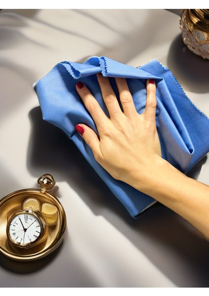 Aliva's Premium Mikrofiber Cam ve Ayna Bezi- Mavi ve Yeşil Renk 2ADET