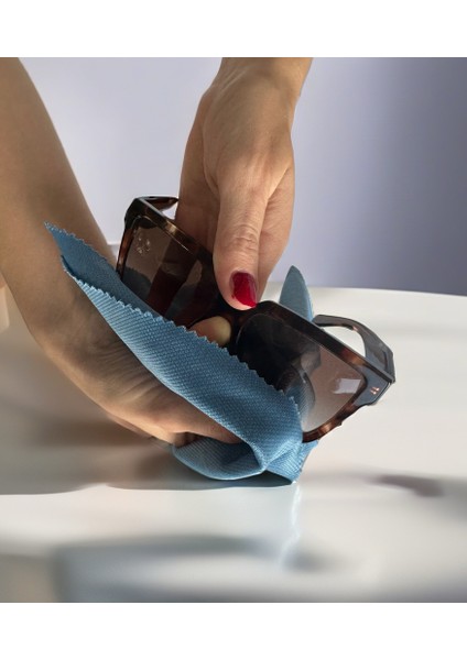 Aliva's Premium Mikrofiber Cam ve Ayna Bezi- Mavi ve Yeşil Renk 2ADET