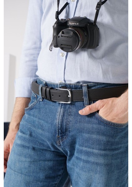 Erkek 4 cm Klasik Siyah Kemer modelleri