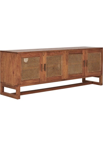 Vista Masif Ahşap Hazeranlı Tv Ünite