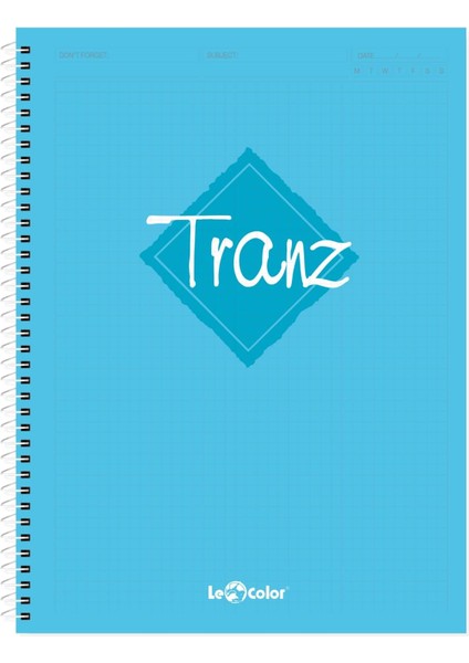A4 Defter Turkuaz Tranz 200 Sayfa