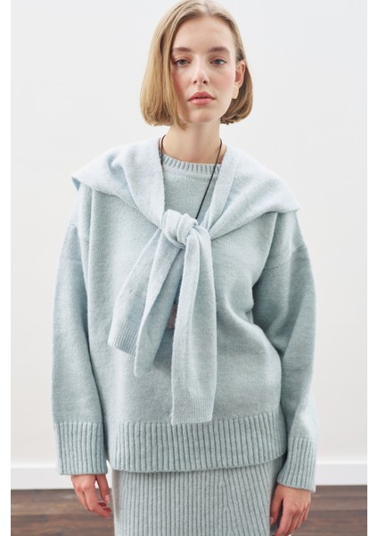 Chunky Oversıze Kazak Mavi fırsatları