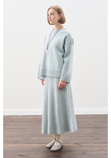 Chunky Oversıze Kazak Mavi