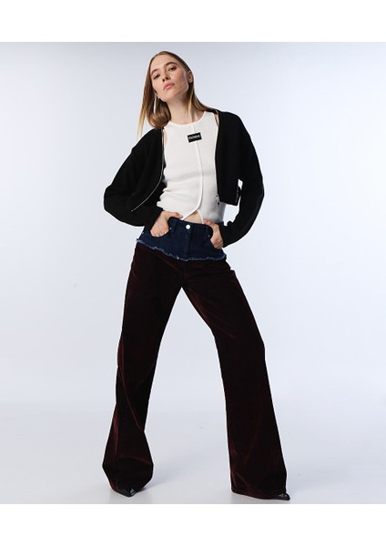 COLORBLOCK WIDE LEG JEAN PANTOLON TW6250018042008