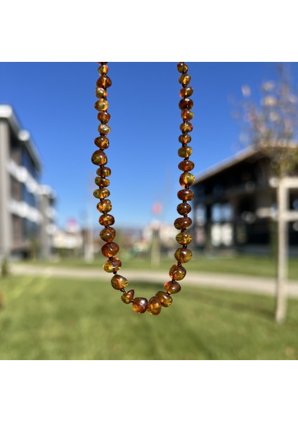 Kehribar Bebek Diş Kolyesi 33 cm TKY0412