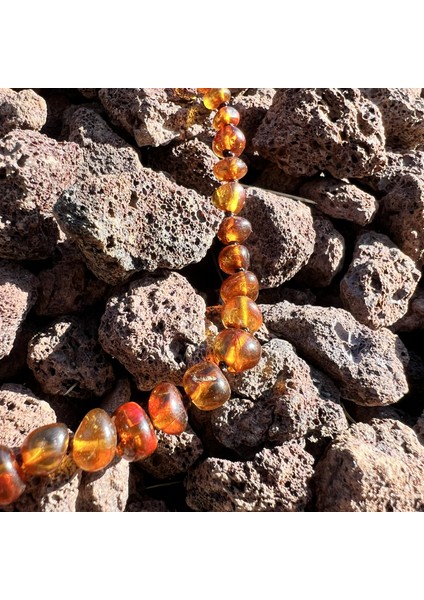 Kehribar Bebek Diş Kolyesi 33 cm TKY0412 indirimleri