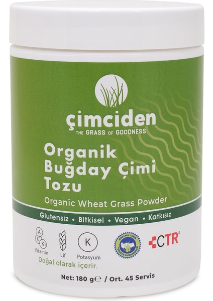 Çimciden Organik Buğday Çimi Tozu (180 gr - 45 Servis) fiyatları