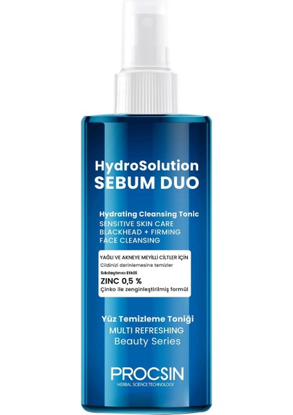 Procsın Hydro Solution Tonik, Gözenek Sıkılaştırıcı & Cilt Yenileyici, Derinlemesine Temizlik & Nem Desteği, Canlandırıcı & Arındırıcı Formül, 200 ml fiyatları