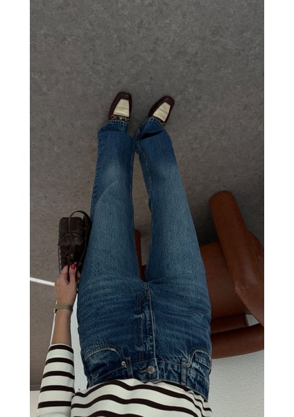 Yıkamalı Koyu Palazzo Jean indirimleri