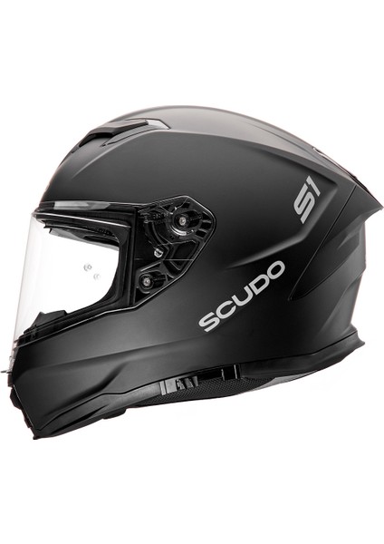 S1 Full Face Kapalı Güneş Vizörlü Motosiklet Kaskı Ece 22.06 Sertifikalı Mat Siyah fiyatları