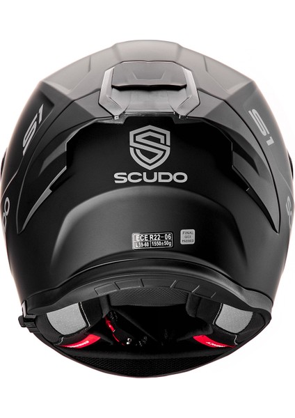 S1 Full Face Kapalı Güneş Vizörlü Motosiklet Kaskı Ece 22.06 Sertifikalı Mat Siyah fırsatları