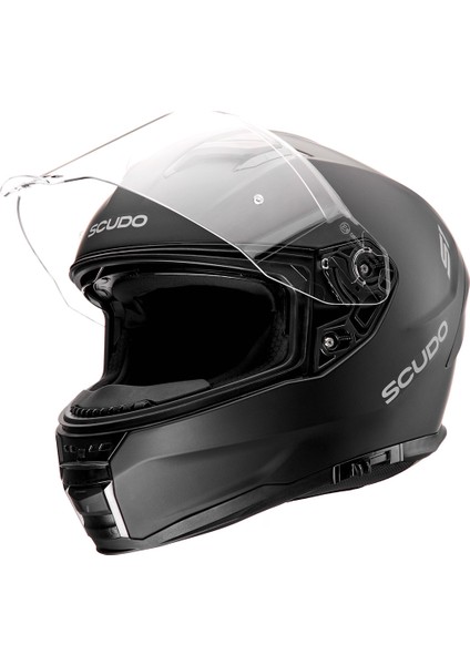 S1 Full Face Kapalı Güneş Vizörlü Motosiklet Kaskı Ece 22.06 Sertifikalı Mat Siyah indirimleri