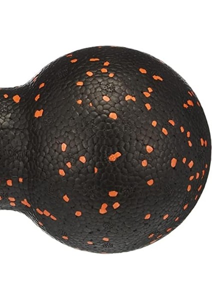 Actifoam Peanut Lacrosse Orta Sert El Ayak Uyarıcı Siyah-Turuncu Masaj Topu (12 x 24 Cm)