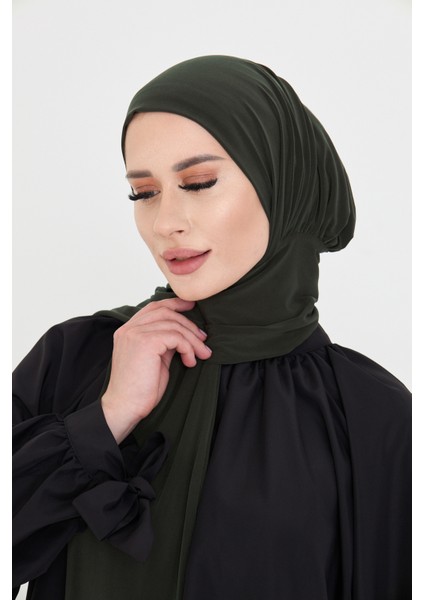 Haki Pratik Hazır Geçmeli Tesettür Bone Sandy Boyunluklu Çıtçıtlı 2505_09 fırsatları