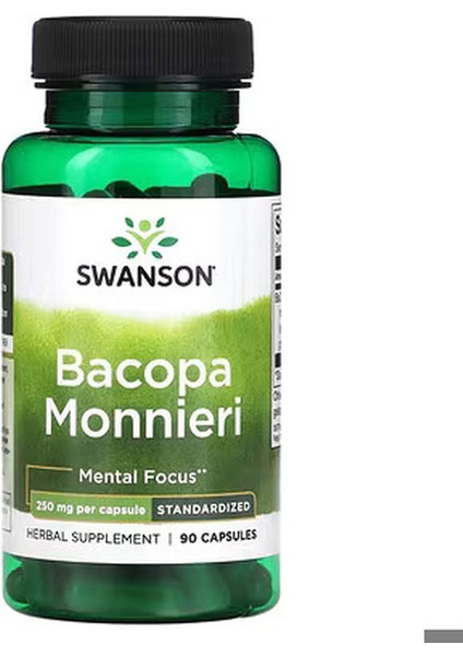, Bacopa Monnieri, 250 Mg, 90 Caps