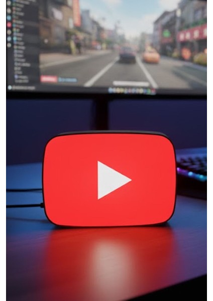 Youtube Logolu Dekoratif Aydınlatma LED