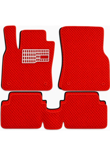 Chevrolet Captiva 2006-2011 Aracınıza Özel Eva Paspas Kırmızı Siyah | Kaymaz ve Yıkanabilir Taraftar Oto Paspas fiyatları