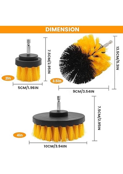 Matkap Fırça Başlığı, 3 Adet Matkap Fırça Başlığı Seti, Akülü Tornavida Için Fırça, Banyo, Banyo, Zemin Kaplaması, Mermer, Seramik Temizliği Için Matkap Fırça Seti fiyatları