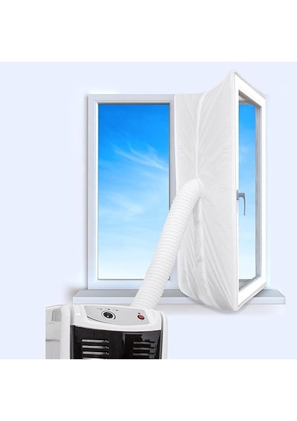 Klima ve Çamaşır Kurutma Makinesi Için 400 cm Pencere Klima Kalafat Kiti, Tüm Mobil Klima Üniteleri Egzoz Için Fermuarlı Pencere Contası, Kolay Kurulum fiyatları