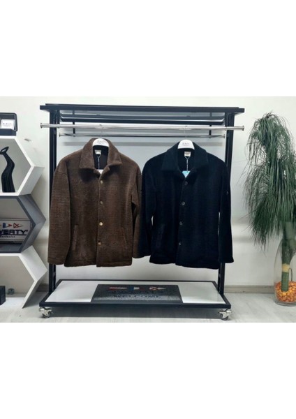 Oversize Düğmeli Peluş Hırka fiyatları