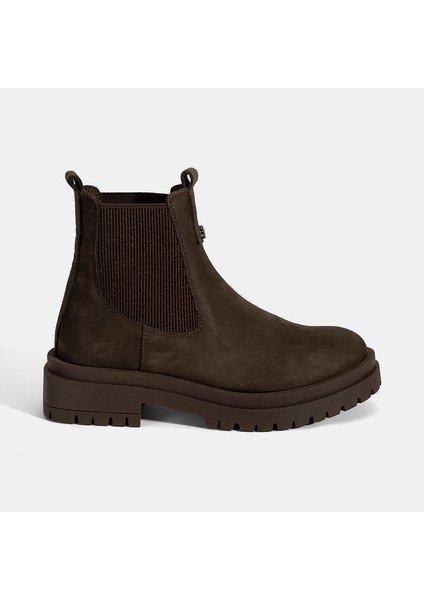 Kadın Kahve Nubuk Deri Chelsea Bot fiyatları