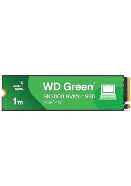 Digital Green SN3000 Nvme 1 Tb (5.000 Mb/sn'ye Kadar Okuma 4.000 Mb/sn'ye Kadar Yazma) - WDS100T4G0E