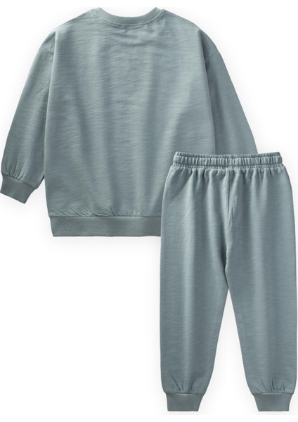 Basıc Sweatshirt Takım 3-8 Yaş Çağla Yeşil fiyatları