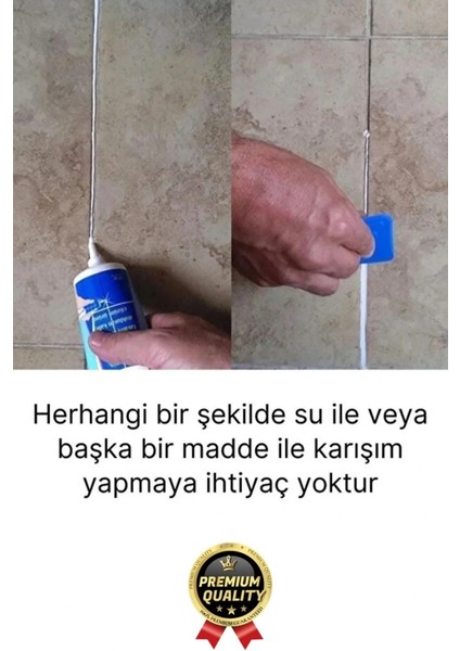 Profesyonel Kolay Kullanıma Hazır Zemin Duvar Onarma Gaga Uçlu Tüp Fayans Arası Derz Dolgu Antrasit fırsatları