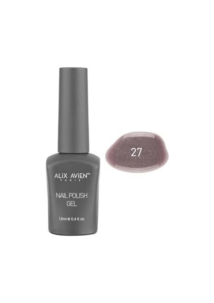 Alıx Avıen Uv Kalıcı Mavi Işıltılı Kahverengi Jel Oje 27 - Gel Polish - 12 ml fiyatları