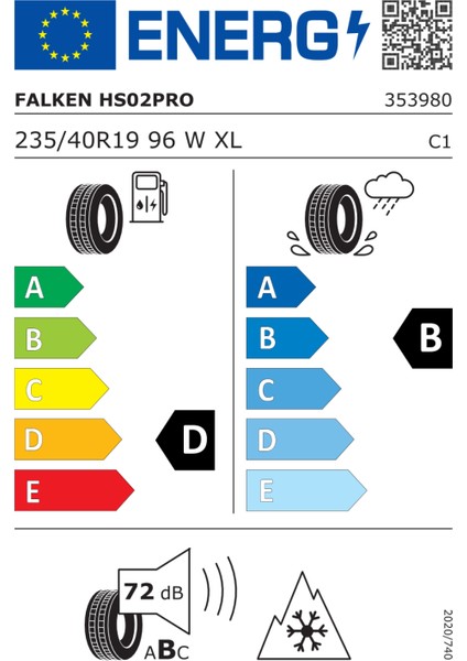 235/40R19 96V Xl Eurowınter HS02 Pro 2025 Üretim Kış Lastiği fiyatları