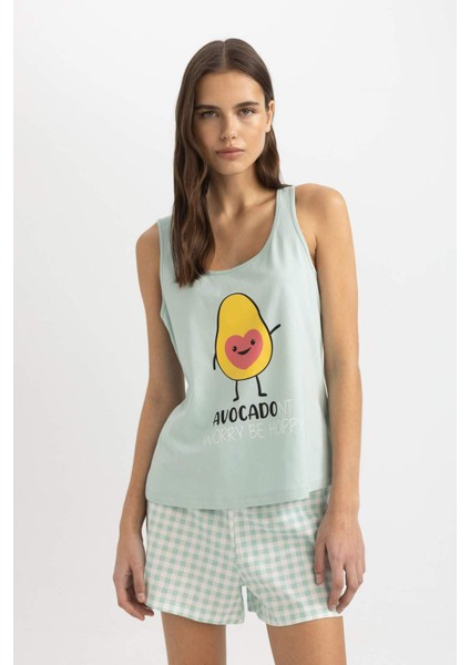 Pijama Takımı Baskılı Atlet-Fall In Love Üst Fall In Lovefall In Love C1761AXGN1113MC modelleri