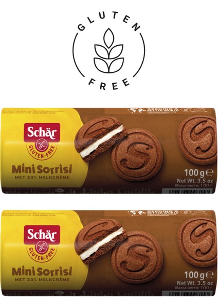 Glutensiz Mini Sorrisi Bisküvi (2 Adet)