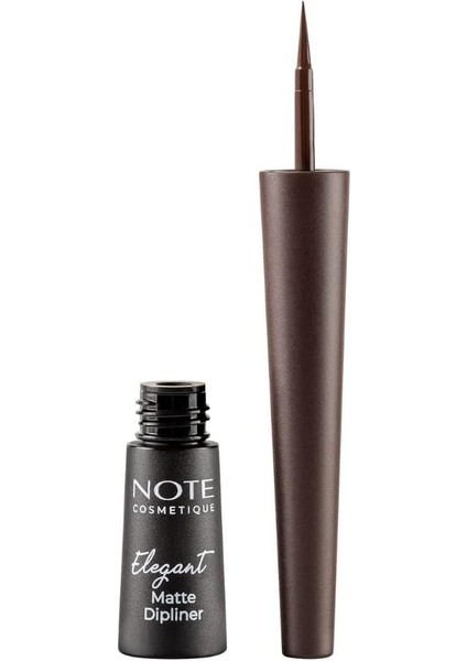 Note Elegant Matte Dipliner Waterproof Kahverengi, 02 Coffee Brown