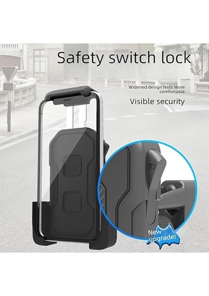 Bisiklet Motosiklet ve Scooter Için Gidon Uyumlu Telefon Tutucu Orjinal Malzeme Yüksek Kalite 360 Derece Dönebilen Universal Modellere Uyumlu Kolay Kurulum ve Kullanım CZ027 (CZ027) modelleri