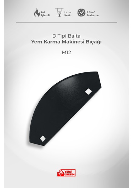 D Tipi Balta Yem Karma Makinası Bıçağı