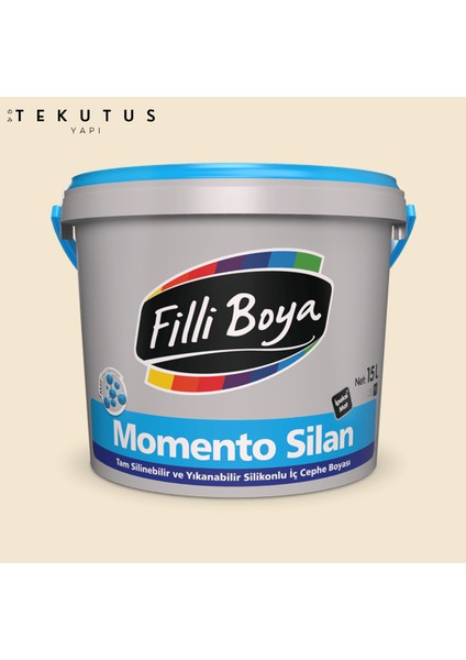 Momento Silan Silikonlu Iç Cephe Boyası 15 L Mum Işığı