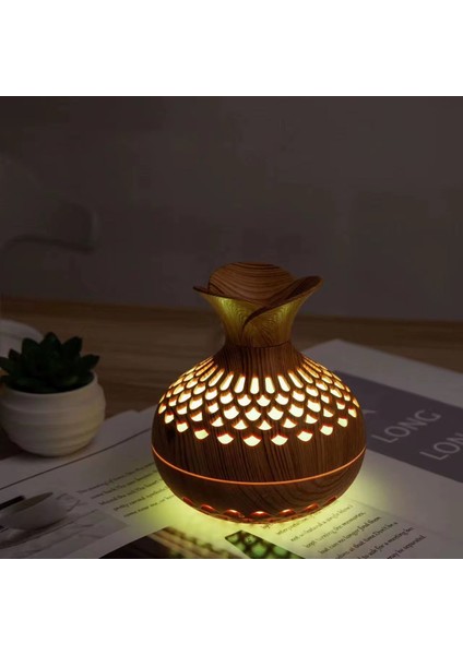 Volkanik Tasarım 300 ml Ultrasonik Sessiz Hava Nemlendirici Aroma Difüzörü fırsatları
