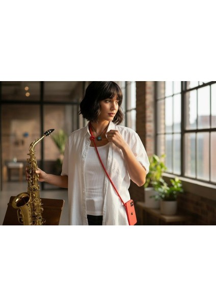 Kırmızı Paracord Telefon Askısı Crossbody (Ayarlanabilir) Tüm Kılıflara Uyumlu indirimleri