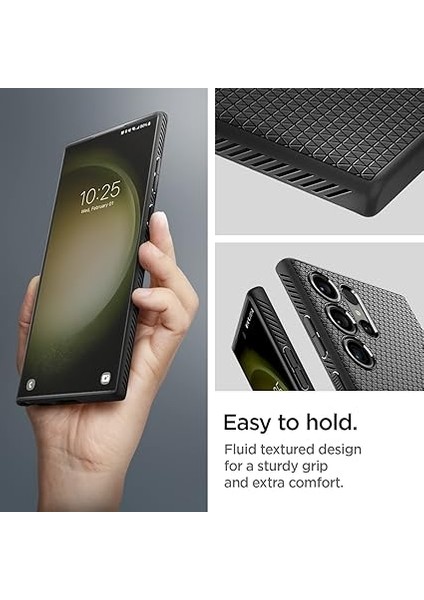 Galaxy S23 Ultra ile Uyumlu Kılıf Liquid Air Matte Black - ACS05614 indirimleri