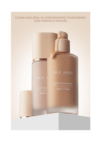 Alix Avien Kırışıklık Karşıtı Nemlendirici SPF30 Parlak Bitişli Fondöten Care Enhancer 803 Rose Buff fiyatları
