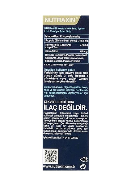 Costus Root Spray 30 ml fırsatları