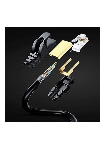 Cat7 Ethernet Patch Adsl Modem Internet Kablosu (Cat7, 50 Metre) fırsatları