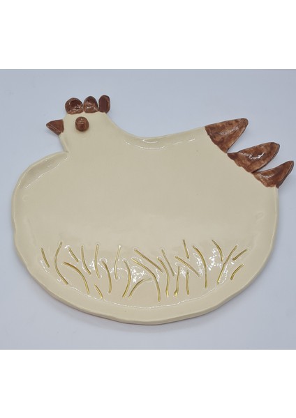 Tavuk Sunum Tabak El Yapımı Seramik fırsatları